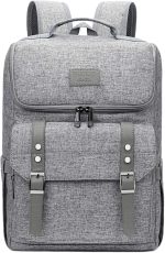 Vintage Backpack Travel Laptop Backpack with usb Charging Port for Women & Men School College Students Backpack Fits 15.6 Inch Laptop Black - Image 6
